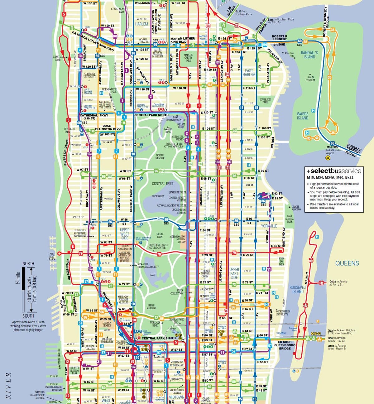 mapa de m15 bus