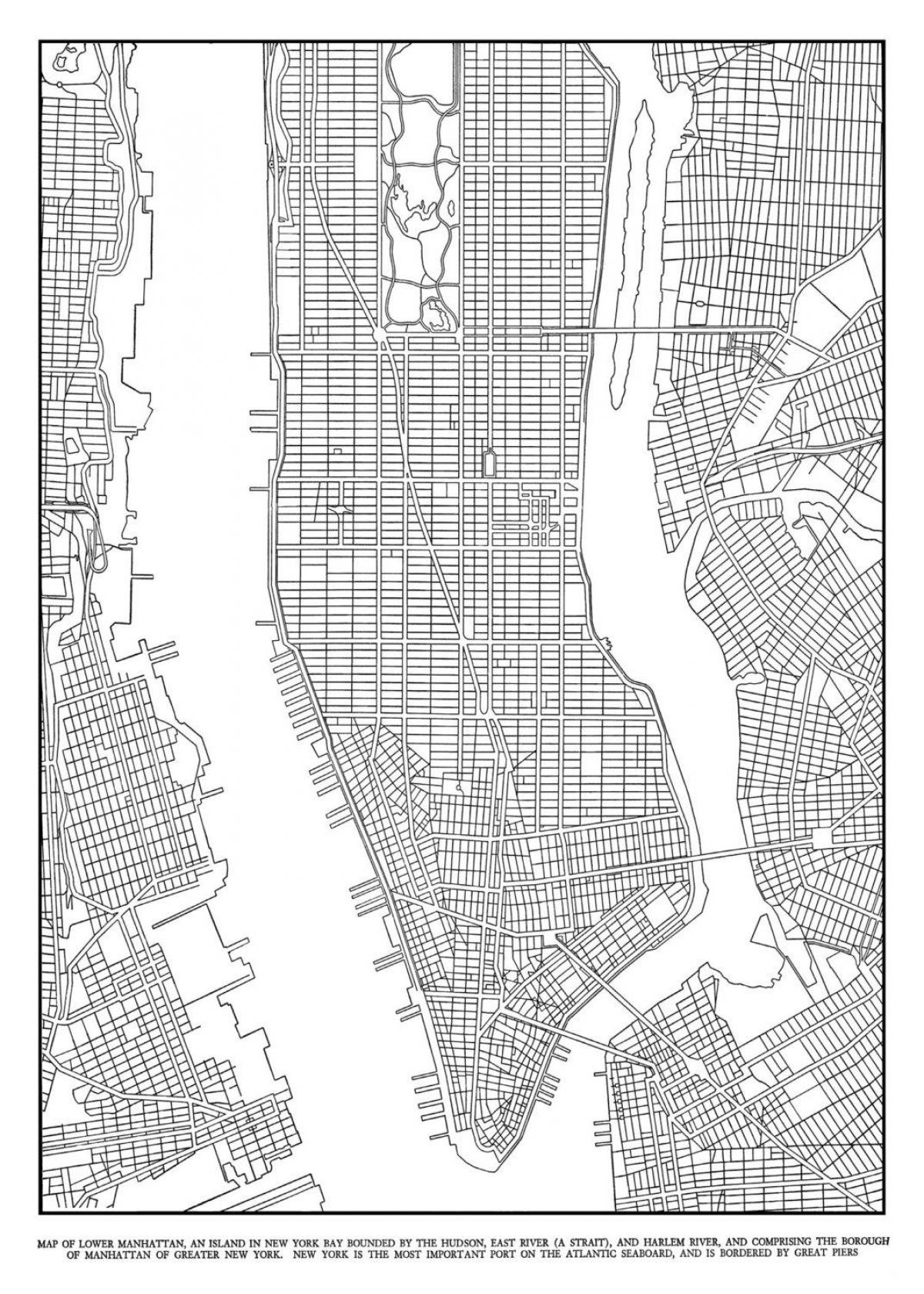 mapa de Manhattan graella