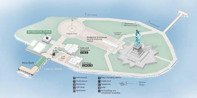 Mapa de l'estàtua de la llibertat