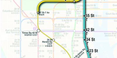 Mapa de la segona avinguda metro