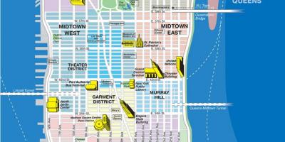 Mapa de les avingudes de Manhattan