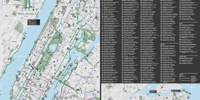 Manhattan ciclisme mapa