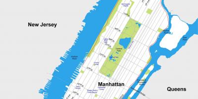 Manhattan mapa de la ciutat imprimible