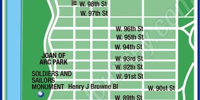 Upper Manhattan mapa