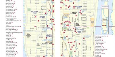 Imprimir caminar mapa de midtown Manhattan